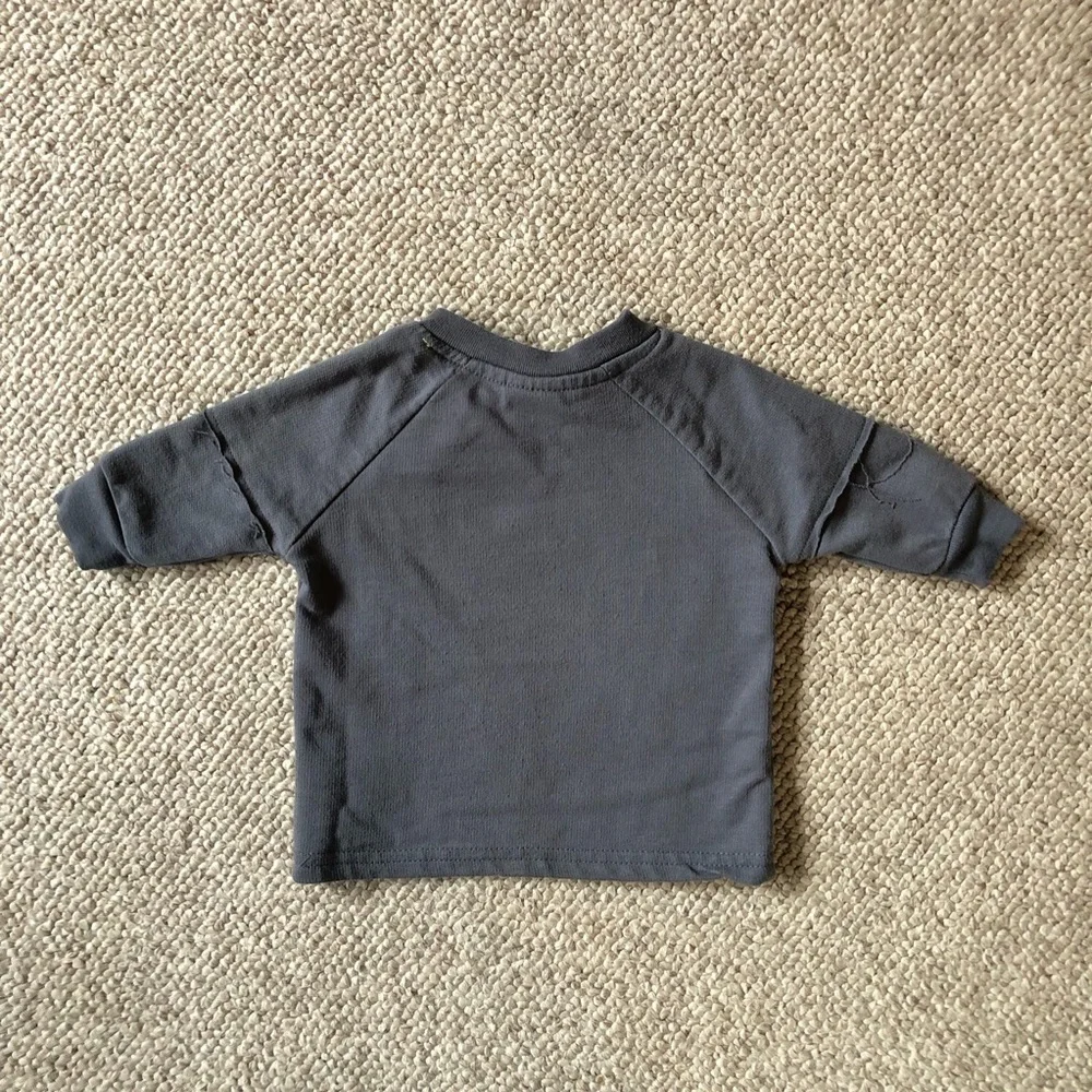 NIRVANA Baby Graphic Tee Charcoal Long Sleeve Band Top
